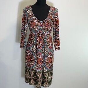 Muse Colorful Boho Print Dress